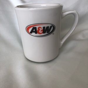 A & W MUG - 12 oz - CERAMIC - RARE DESIGN - BRAND NEW - 4” tall x 3” wide